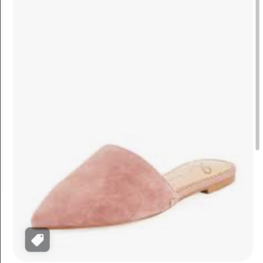 Sam Edelman pink suede mules used condition. But still has wear